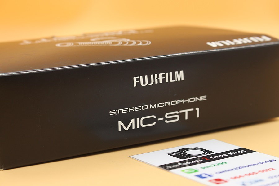 ขาย Fujifilm MIC-ST1 Stereo Microphone สภาพสวย เครื่องศูนย์ อุปกรณ์ครบกล่อง  อุปกรณ์และรายละเอียดของสินค้า 1.Fujifilm MIC-ST1 Stereo Microphone 2.กล่อง ***